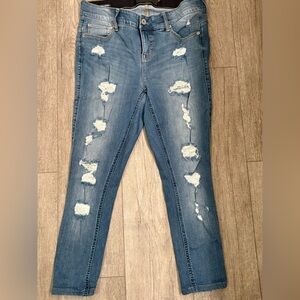 Distressed Blue Jeans for Women
